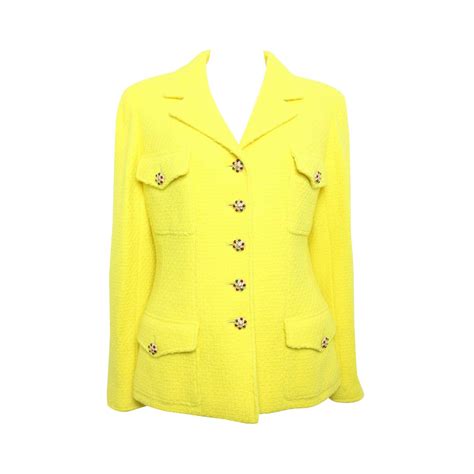 yellow tweed suit chanel 2018|chanel tweed suit price.